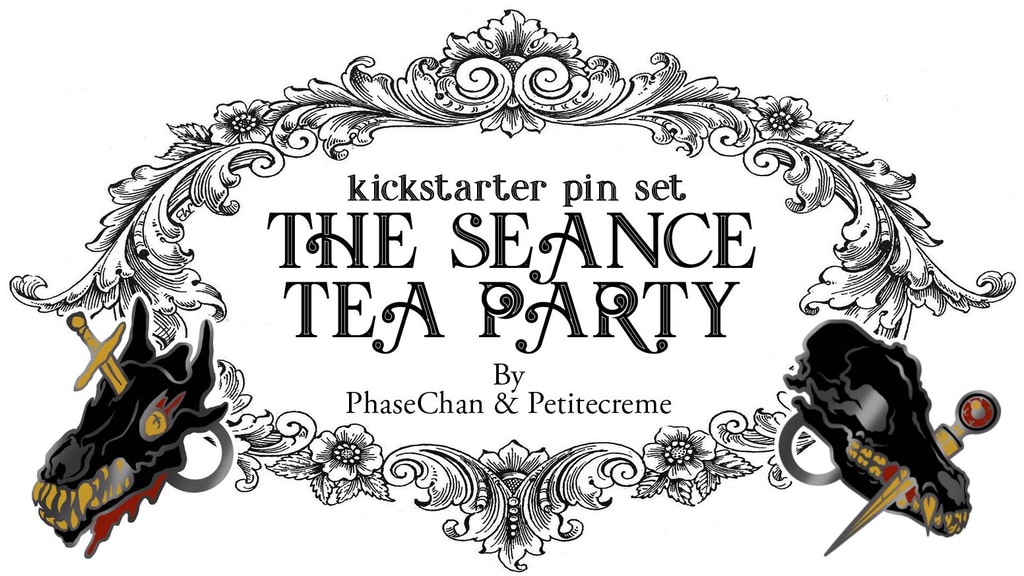 The Seance Tea Party Enamel Pin Badge Collection