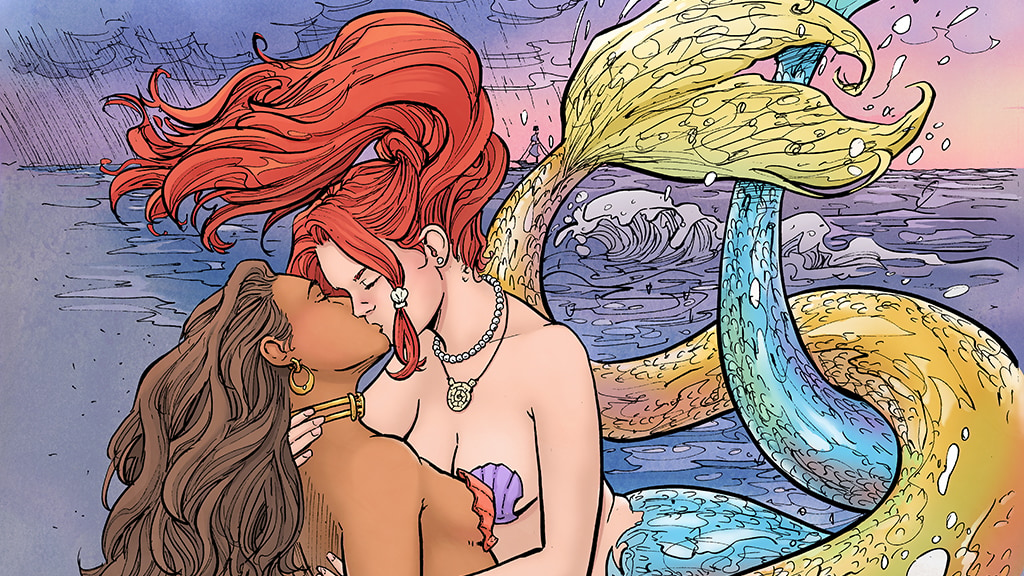 The Little Mermaid & The Pirate Queen #1 - Sapphic Adventure