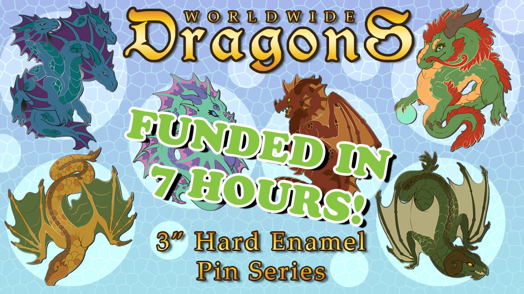 Worldwide Dragons Enamel Pins