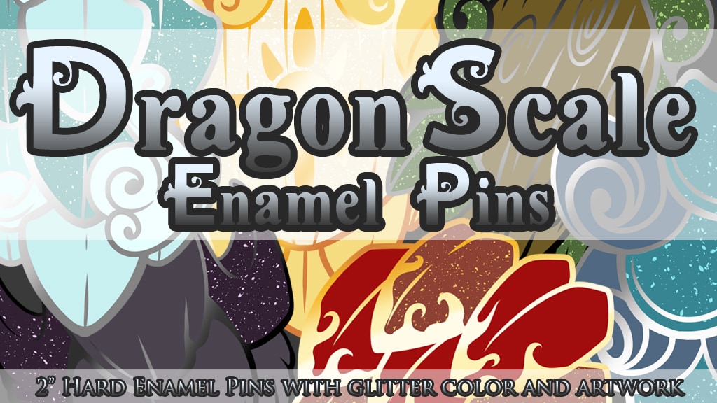 Dragon Scale Enamel Pins