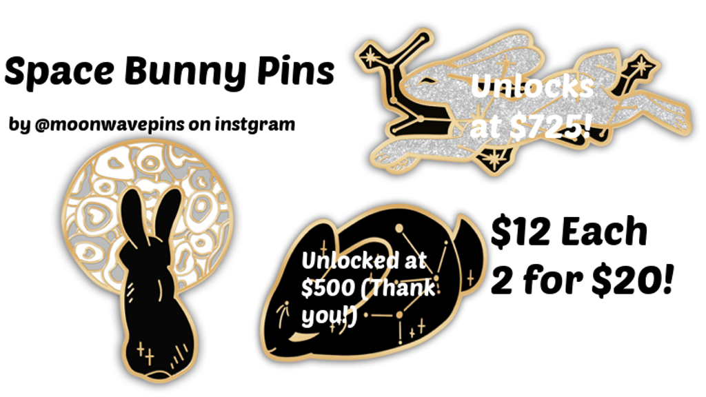 Space Bunny Pins