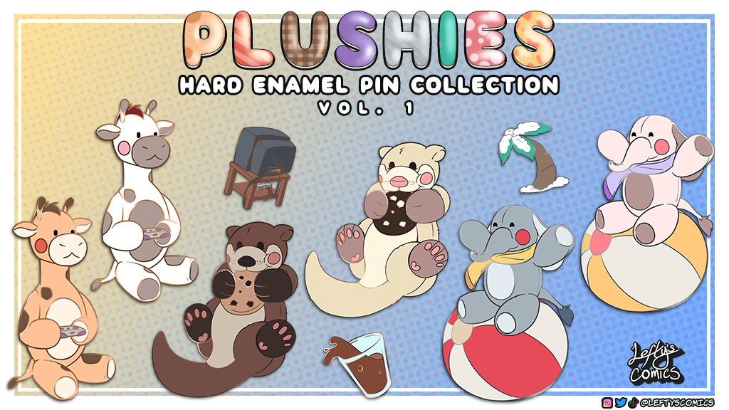 Plushies Pin Collection Volume 1 - Hard Enamel Pins