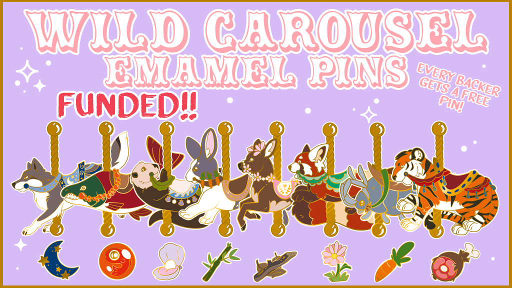 Wild Carousel - Enamel Pins