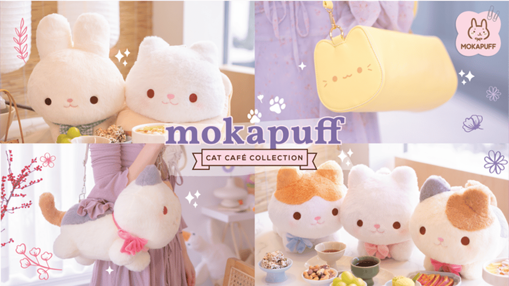 Mokapuff Cat Café ~ Cute Plush Cat/Bunny Purses