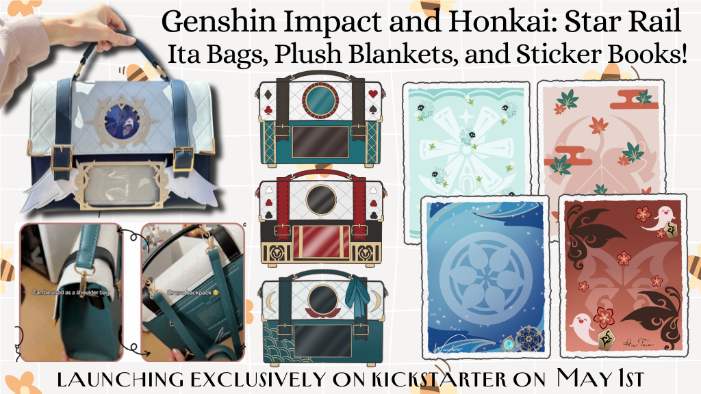 Genshin Impact & Honkai Star Rail Ita Bags + Plush Blankets