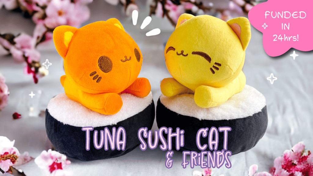 Cute Sushi Cat Plush Collection