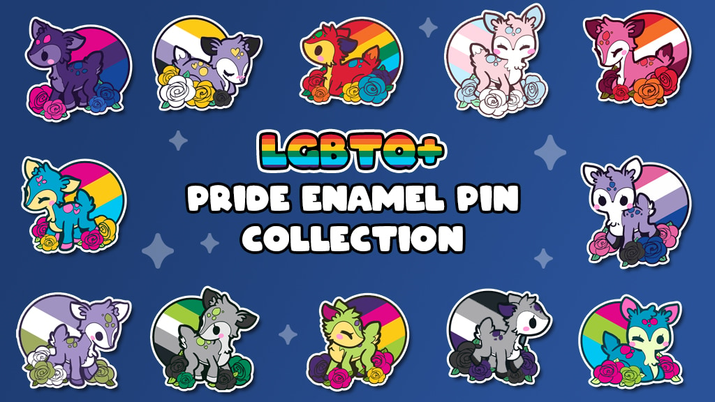 Pride Deer Enamel Pin Collection