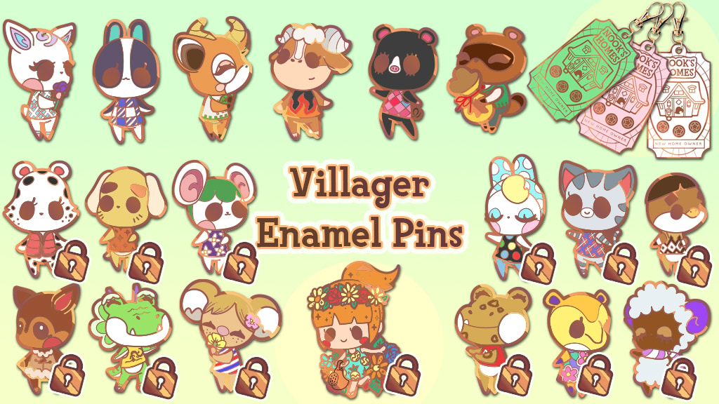 Animal Villager Enamel Pins