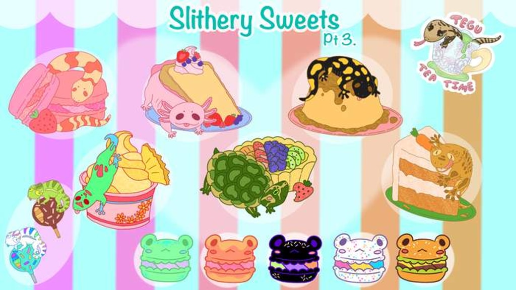 Slithery Sweets Enamel Pin Series