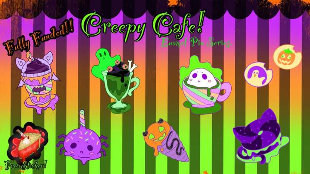 Creepy Cafe Enamel Pins