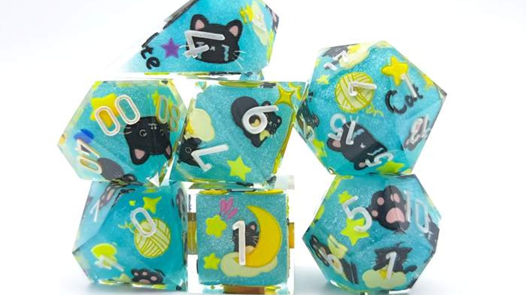 Adventure in space dice set (Handmade)