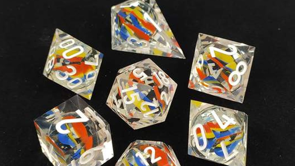 Marble Dice Handmade sharp edge dice