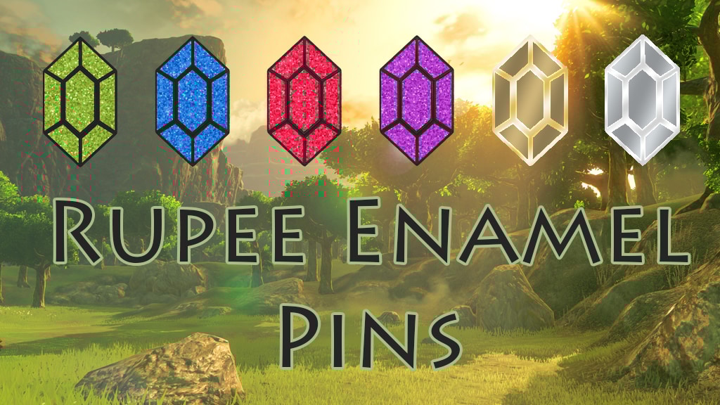 Zelda Breath of the Wild Rupee Enamel Pin Collection
