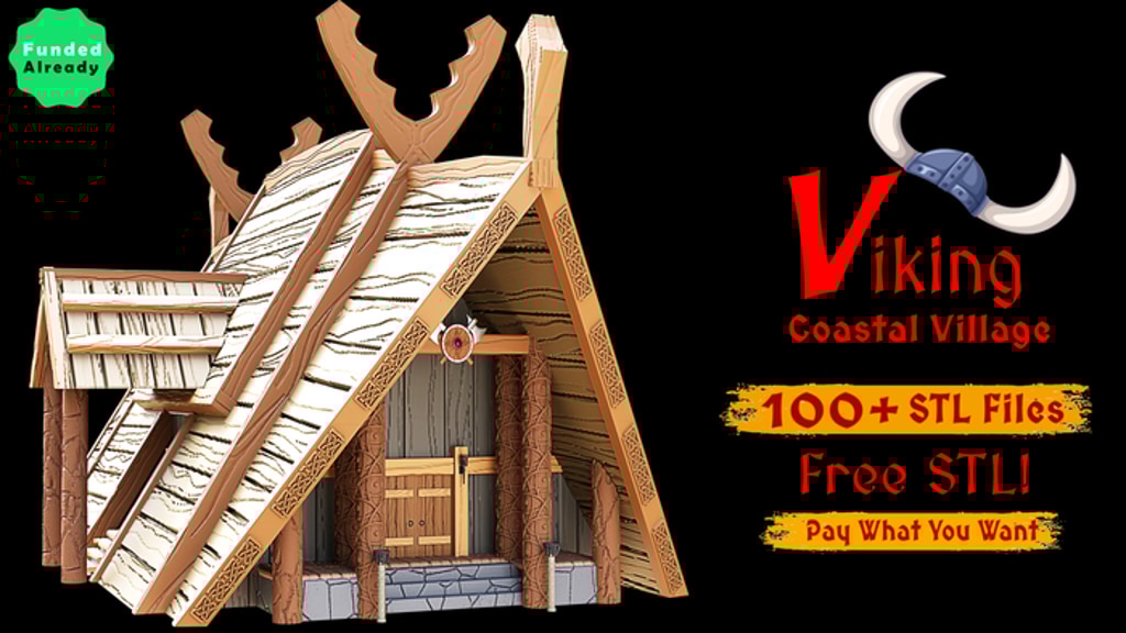 Complete Coastal Viking Village with 100+ 3D Printable Files