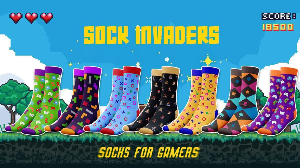 Sock Invaders: Socks For Gamers!