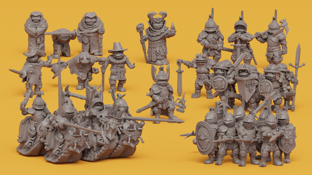 Bullywug/Frog Miniatures