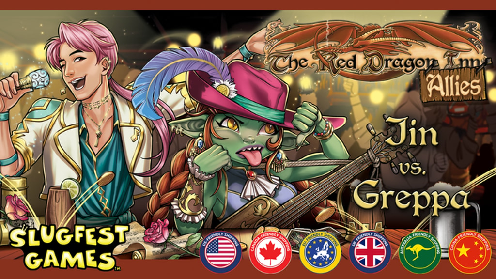 Backerkit Pledge Manager For The Red Dragon Inn Allies Jin Vs Greppa