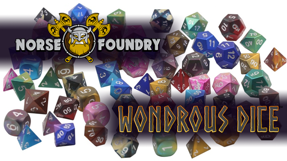 Wondrous Dice - Precision 6061 Aluminum Multi-Colored Dice