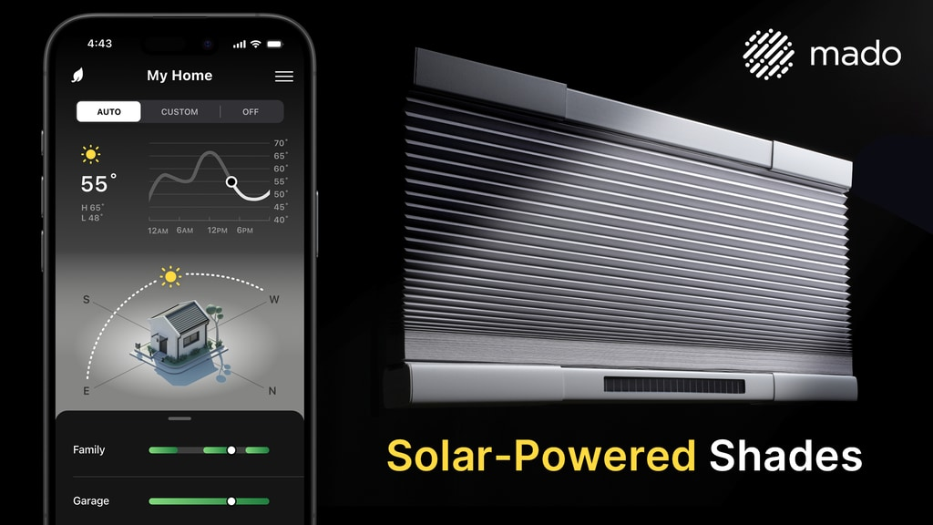 Mado: Effortless, Intelligent, Solar-Powered Shades