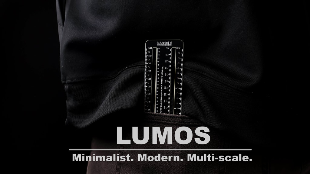 Lumos 6-in-1 Ruler for Designers, Engineers & Creators.