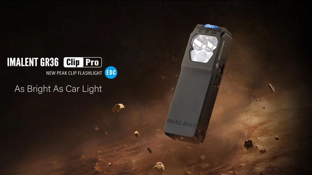 IMALENT GR36 new peak clip flashlight-as bright as car light
