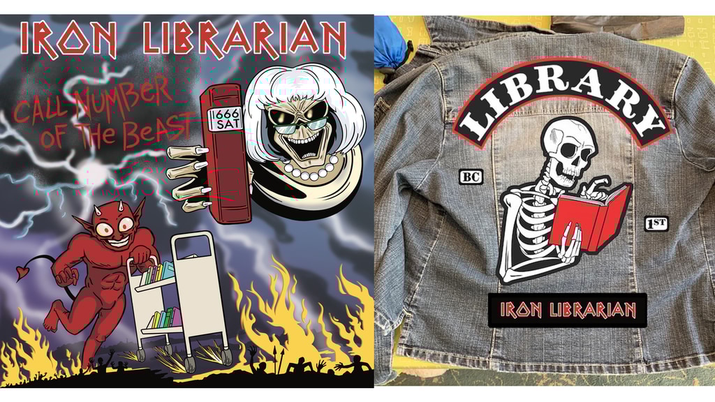 Iron Librarian Bandana and Patch