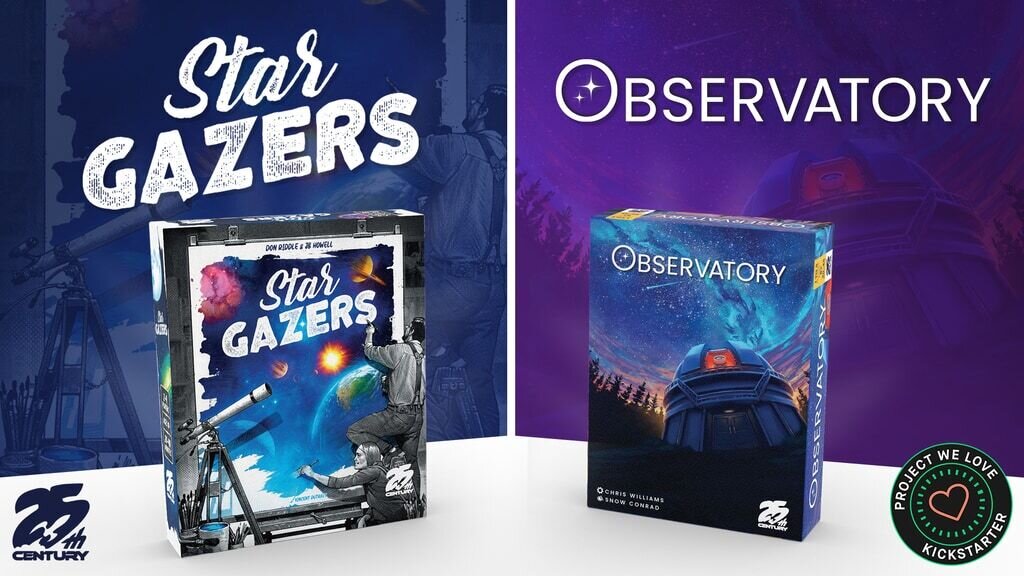 Star Gazers and Observatory - Two Cosmos Based Board Games