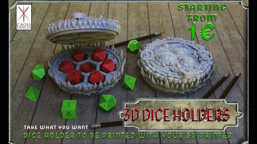 3D Dice Holders