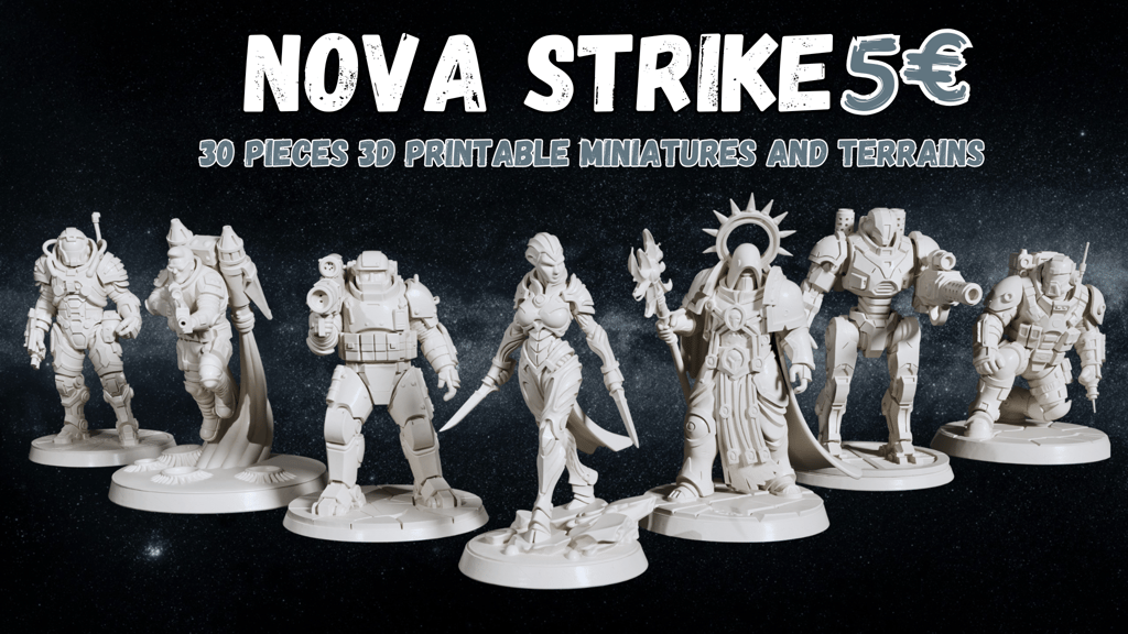 Nova Strike: 3D Print STL Tabletop War Miniatures & Terrains