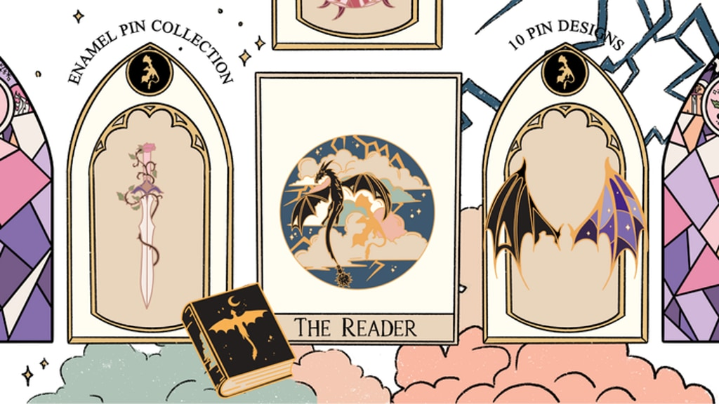 The Reader: A Book Pin Collection by Anja Richards Art
