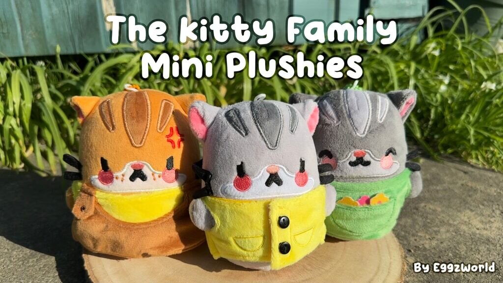 The Kitty Family Mini Plushies