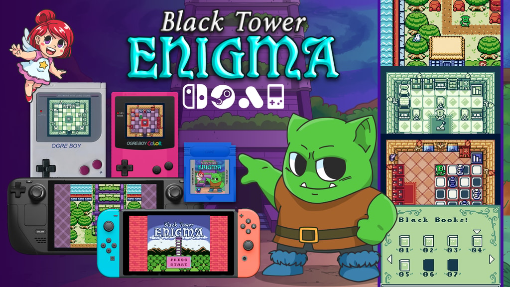 Black Tower Enigma - A Game Boy Puzzle-Solving Adventure