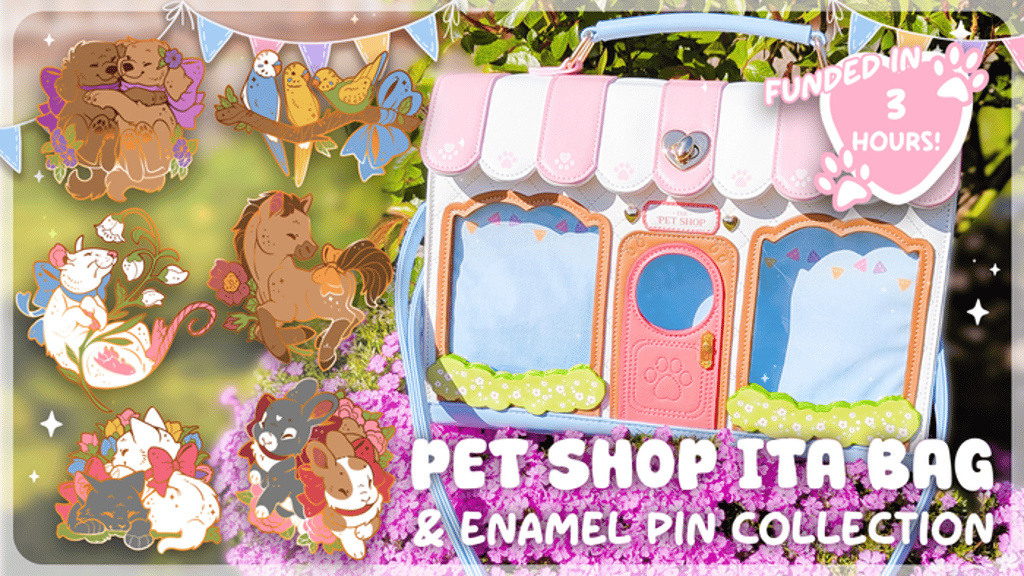 The Pet Shop Collection: Ita Bag & Enamel Pins