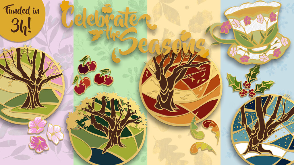 Celebrate the Seasons - An enamel pin project