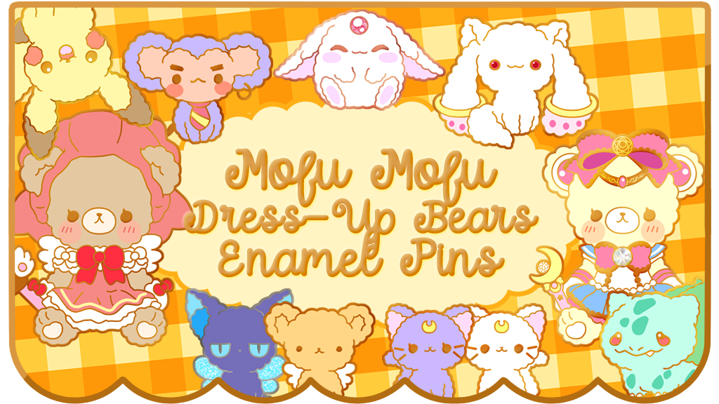 Mofumofu Dress-up Bears Enamel Pins