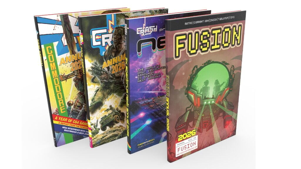 Our Fusion Retro Books 2026 Annuals - 4 in total!