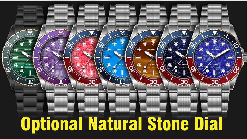 Kronosti : Grade 5 Titanium 24-Hour Diver Watch just $99