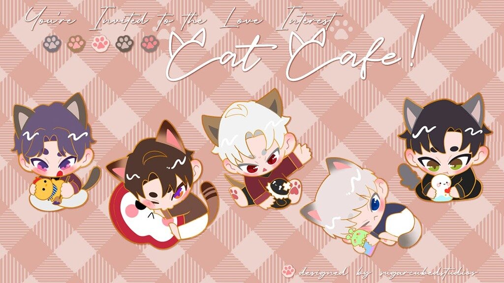 The Love Interest Cat Café - Enamel Pin Project