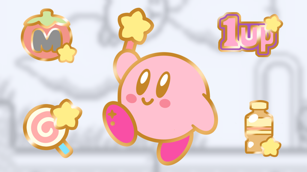 Kirby + Power-Ups Enamel Pins