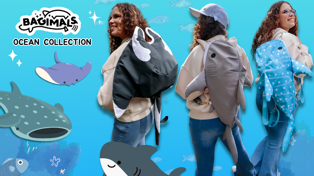 Bagimals: Shark and Manta backpack bags
