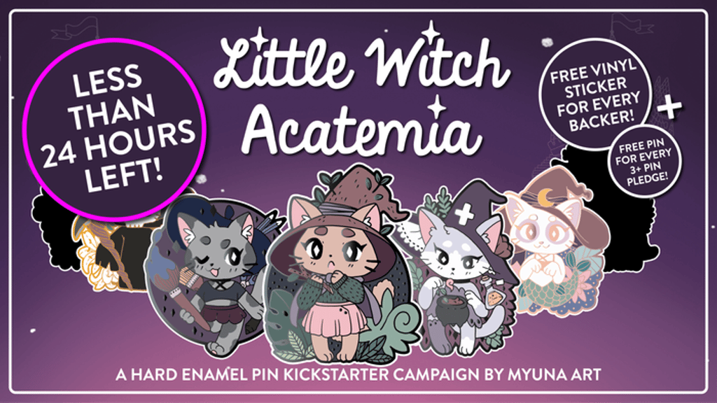 Myuna’s Little Witch Acatemia Hard Enamel Pin Series