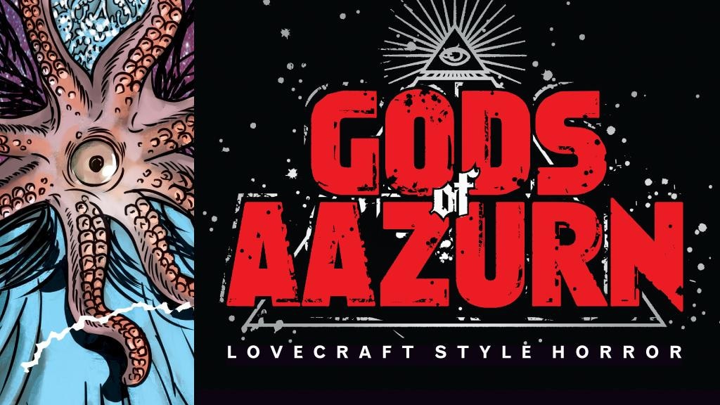 GODS OF AAZURN Creepy, Cosmic Horror Comics, Lovecraft Style