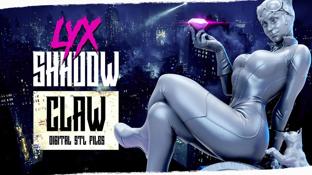 Lyx Shadowclaw - STL Diorama