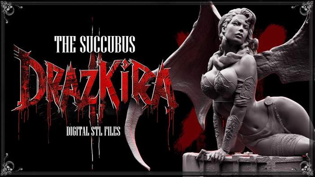 The Succubus DrazKira - STL file - Female Succubus