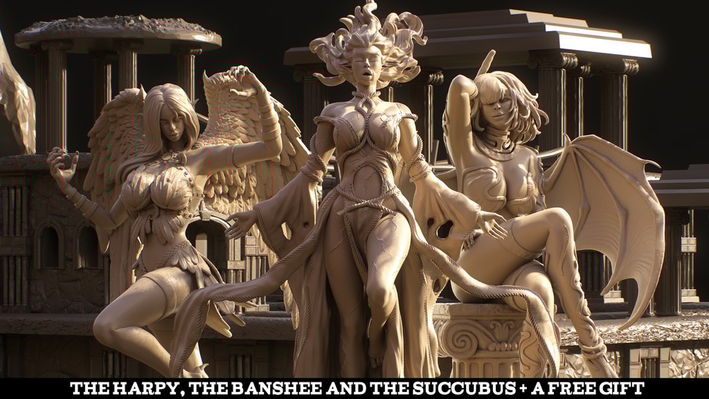 The Harpy , the Banshee & The Succubus + A Free Gift