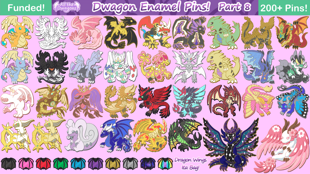 Dwagon Enamel Pins Part 8 - Cute Dragons