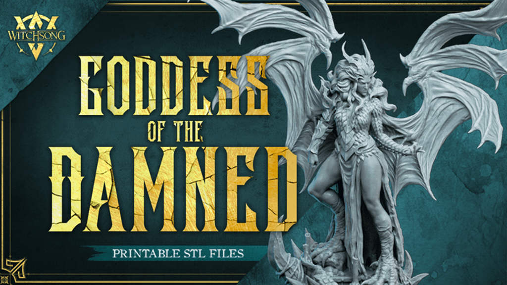 Lilith, Goddess of the Damned - Printable STL Miniatures