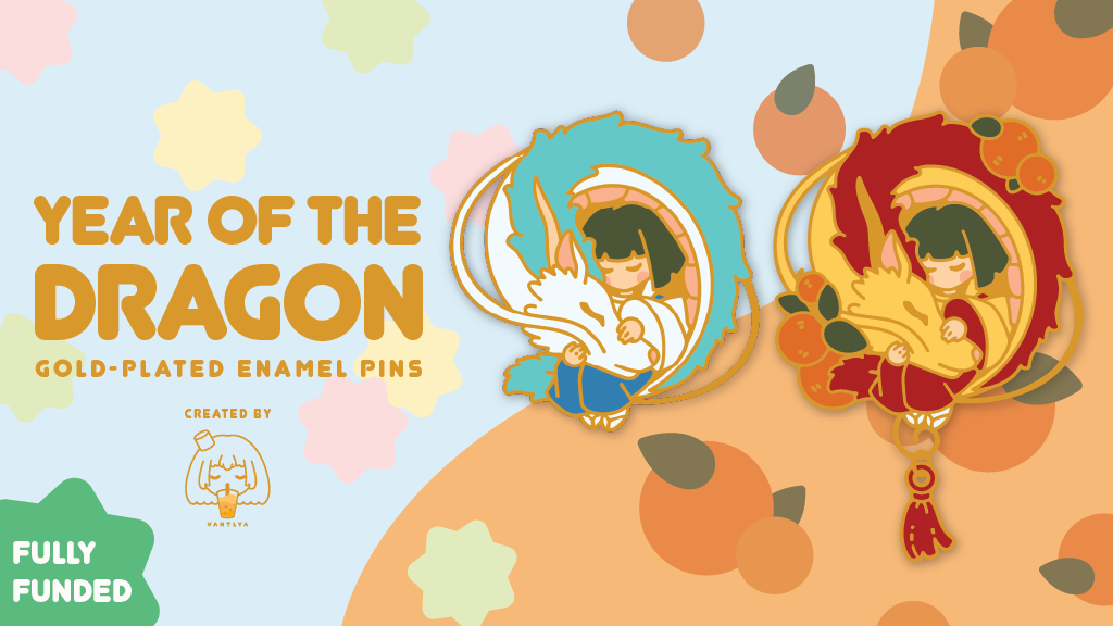Year of the Dragon Enamel Pins