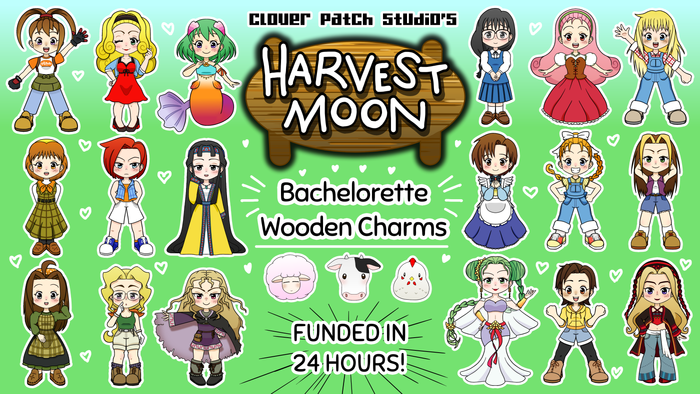 ♡ Harvest Moon Girls: Wooden Charms! ♡