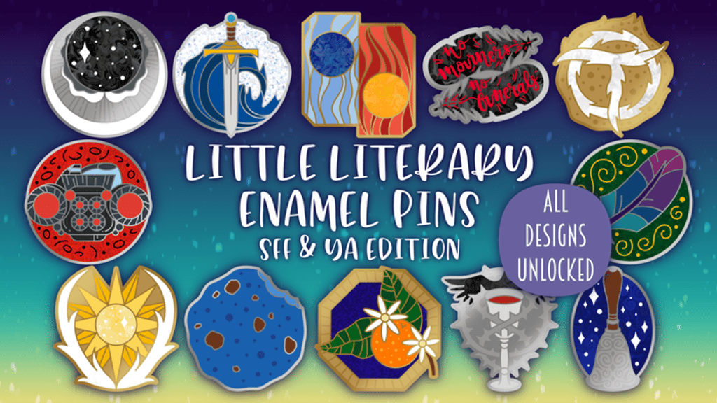 Little Literary Enamel Pins: SFF & YA Edition